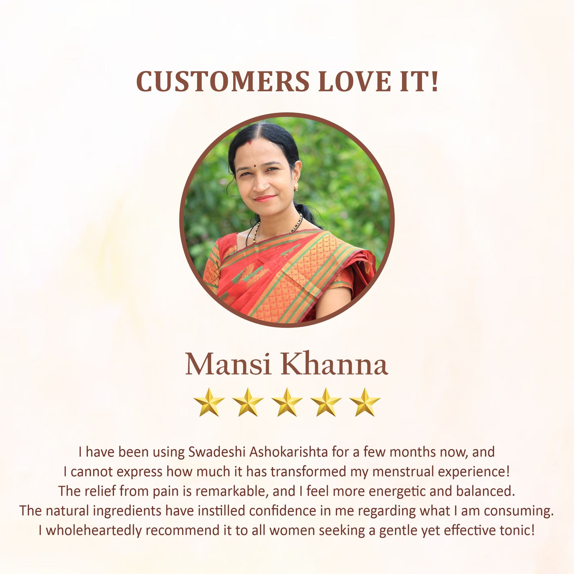 Natural healing with Swadeshi Ashokarishta, focusing on its anti-inflammatory properties.