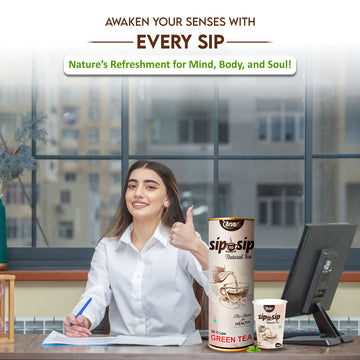 Sip to Sip Green Tea – Organic Wellness in a Cup (20 Cups)