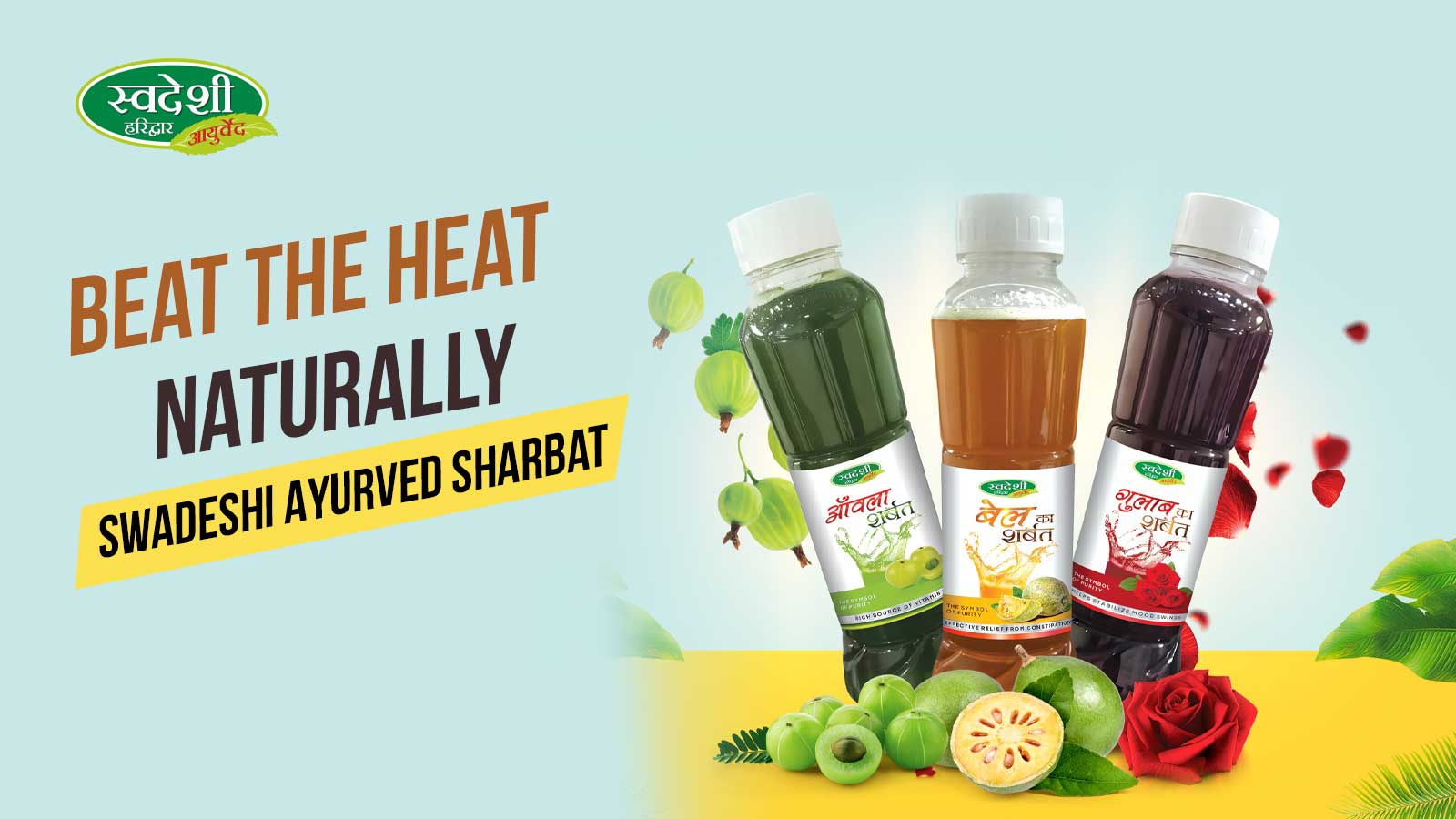 Beat the Heat Naturally: Top Benefits of Swadeshi Ayurved Sharbat for Summer