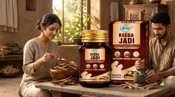 Keeda jadi capsules bottle and box with herbs 
