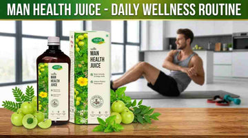  Swadeshi Ayurved Man Health Juice with amla and herbs.