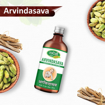 Swadeshi Arvindasava – Ayurvedic Digestive Tonic for Children (400 ml)