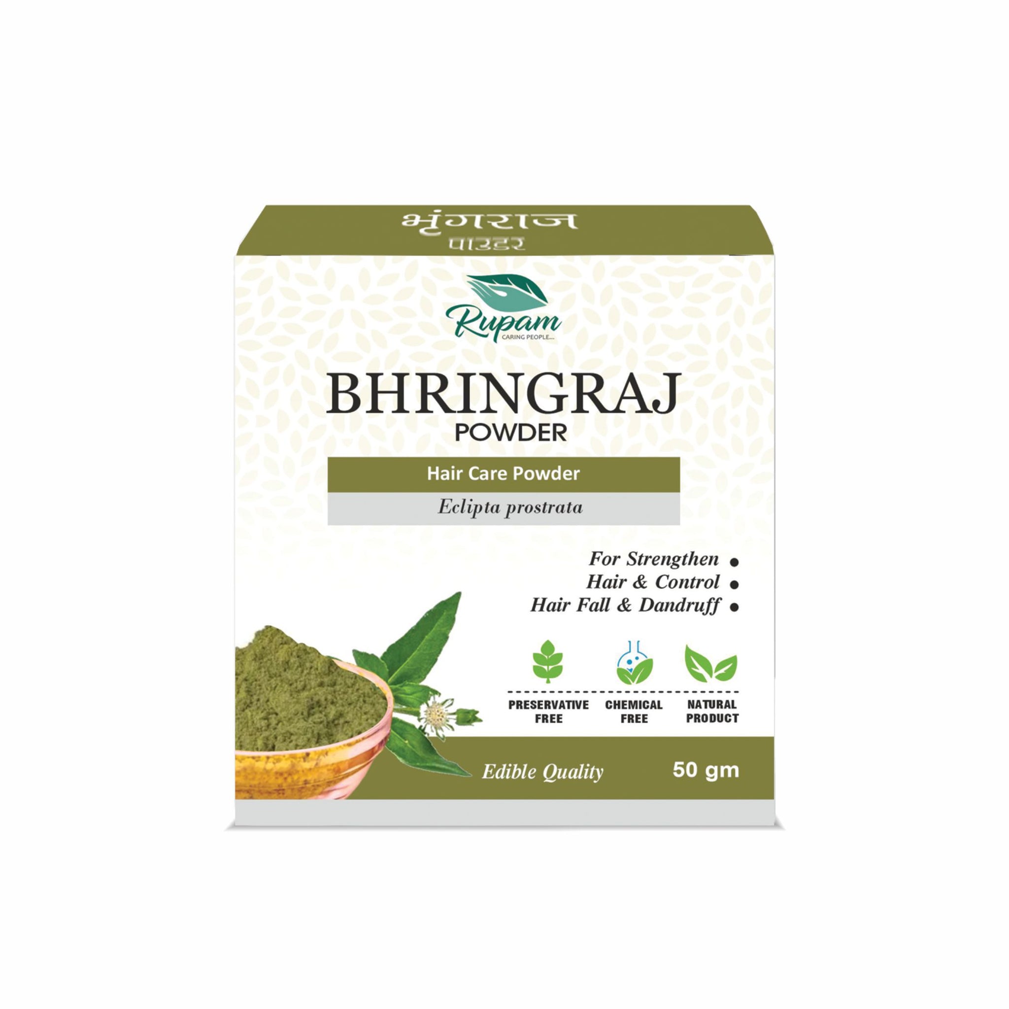 Bhringraj Powder – Pure Ayurvedic Herbal Powder for Hair Growth, Strength & Anti Hair Fall