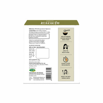 Bhringraj Powder – Pure Ayurvedic Herbal Powder for Hair Growth, Strength & Anti Hair Fall