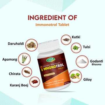 Swadeshi Health Improver Immonotrol Tablet – 60 Tablets | Supports Daily Immunity, Energy & Stamina | Ayurvedic Health Promotive Supplement