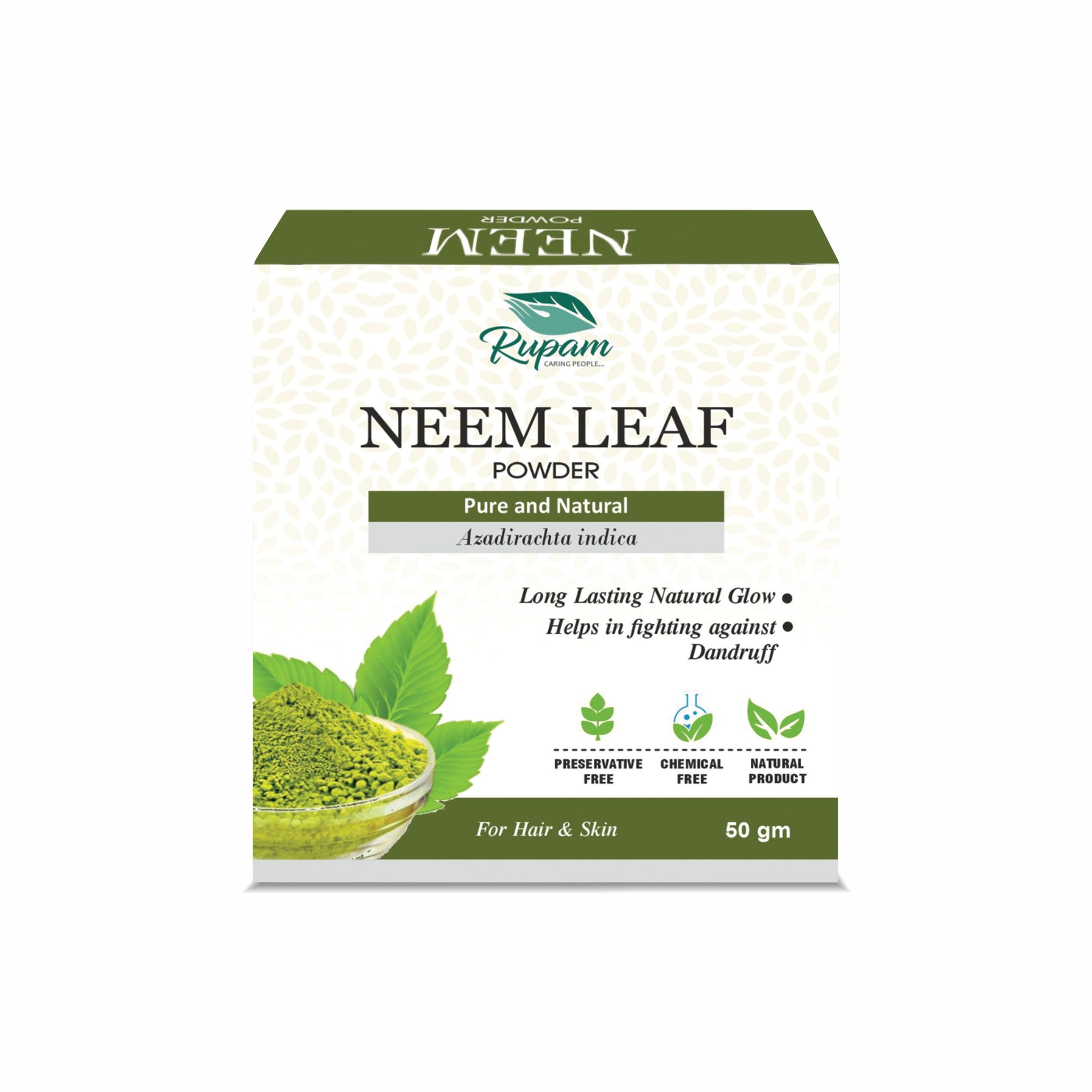 Neem Leaf Powder – Pure Ayurvedic Herbal Powder for Hair, Scalp & Skin Care