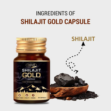 Swadeshi Ayurved Shilajit Gold Capsule – For Strength, Stamina & Overall Wellness
