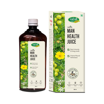 Swadeshi Vaidhak Man Health Juice 500ml with Amla, Tulsi, Ashwagandha & Shilajit | Supports Daily Energy, Stamina & Men's General Wellness
