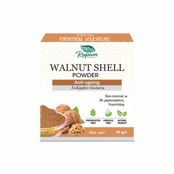 Walnut Shell Powder –  Natural Ayurvedic Exfoliating Powder for Skin & Face Scrubs