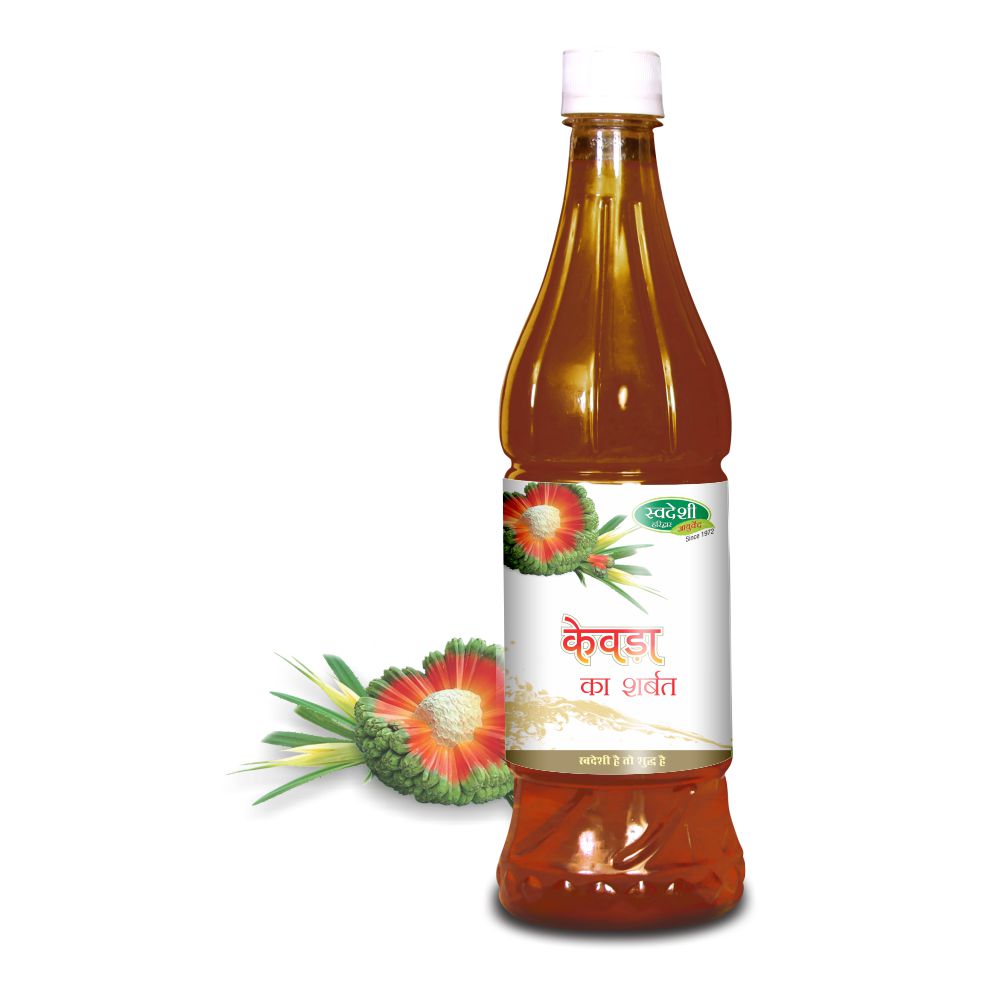 Swadeshi KEWDA KA SHARBAT Bottle of 750 ML